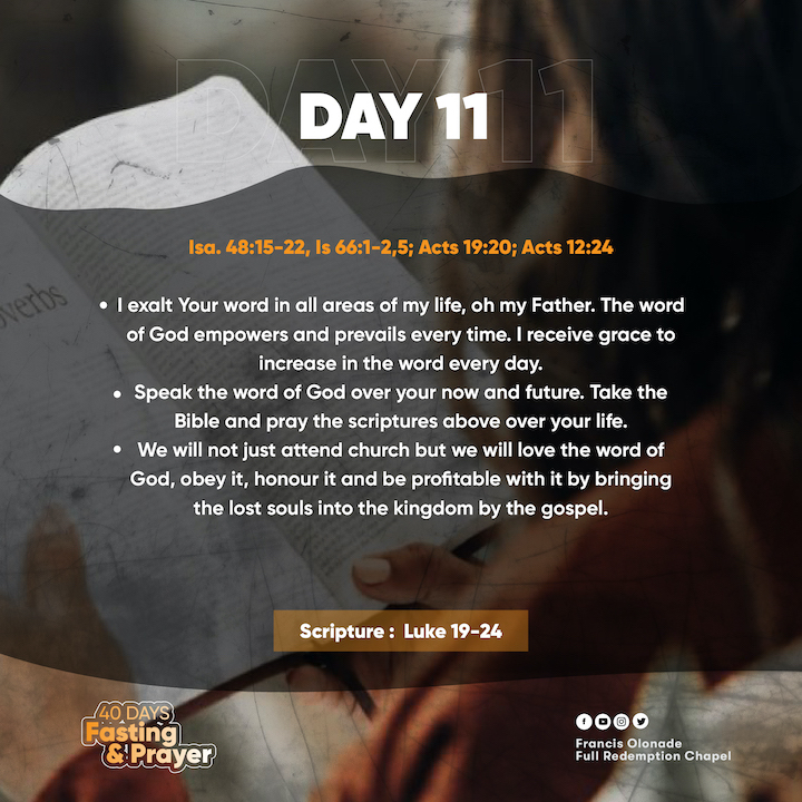2023 Fasting & Prayers – Day 11 – JILFI