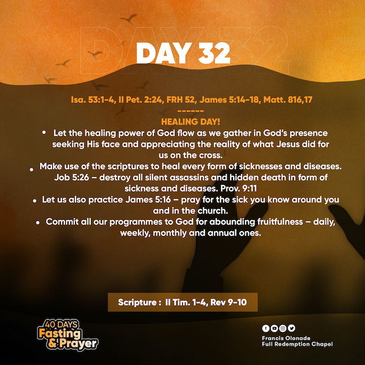 2023 Fasting & Prayers – Day 32 – JILFI