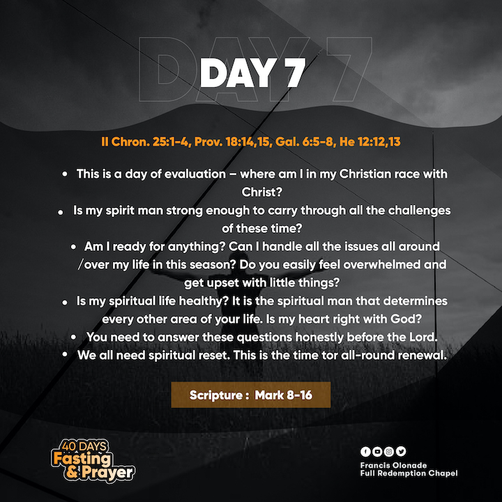 2023 Fasting & Prayers – Day 7 – JILFI