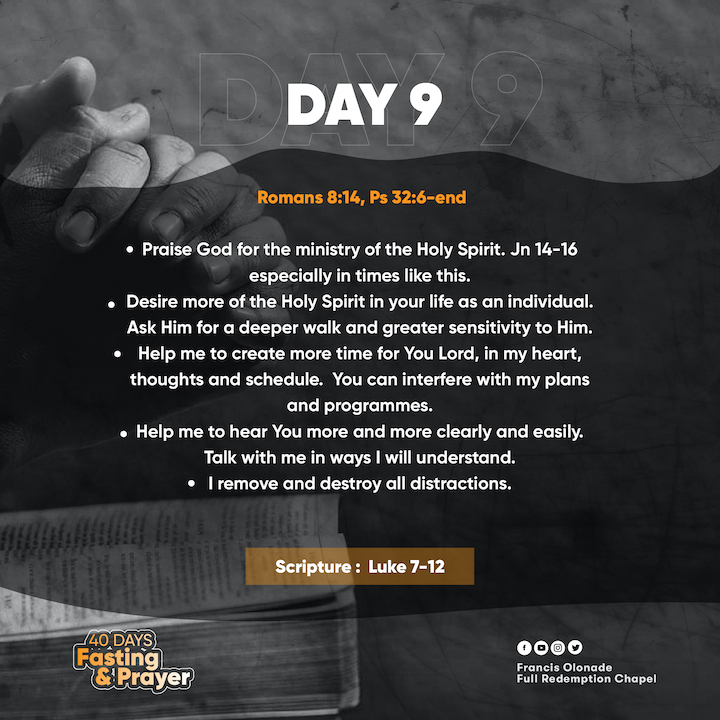 2023 Fasting & Prayers – Day 9 – JILFI