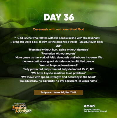 2023 Fasting & Prayers – Day 36 – JILFI